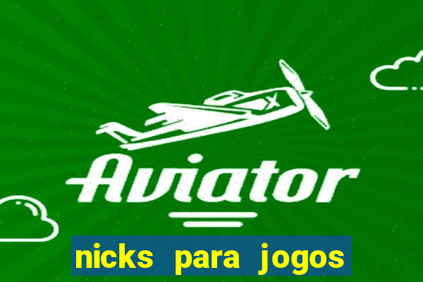 nicks para jogos de tiro